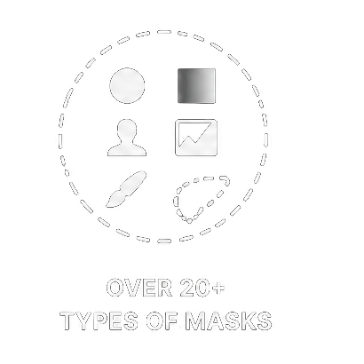 Over 20 types of masks